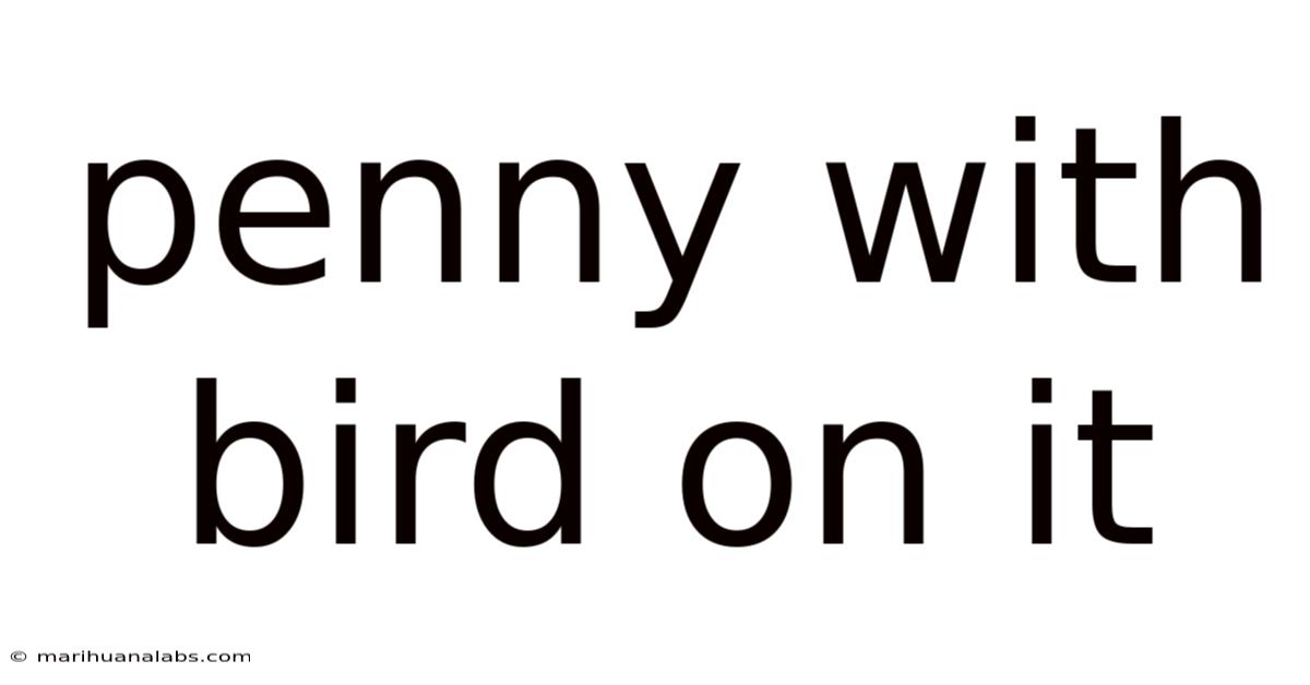 Penny With Bird On It