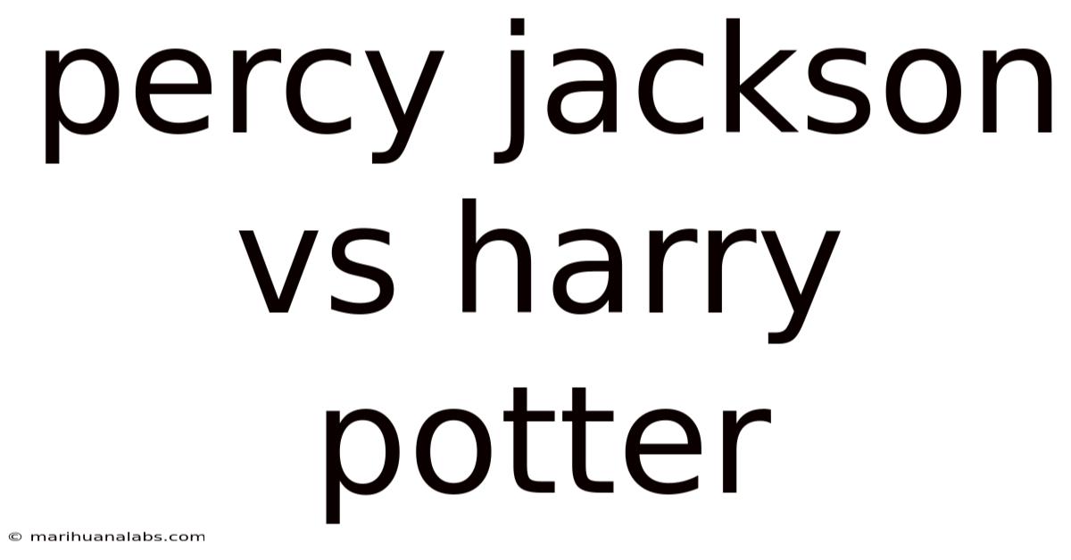 Percy Jackson Vs Harry Potter