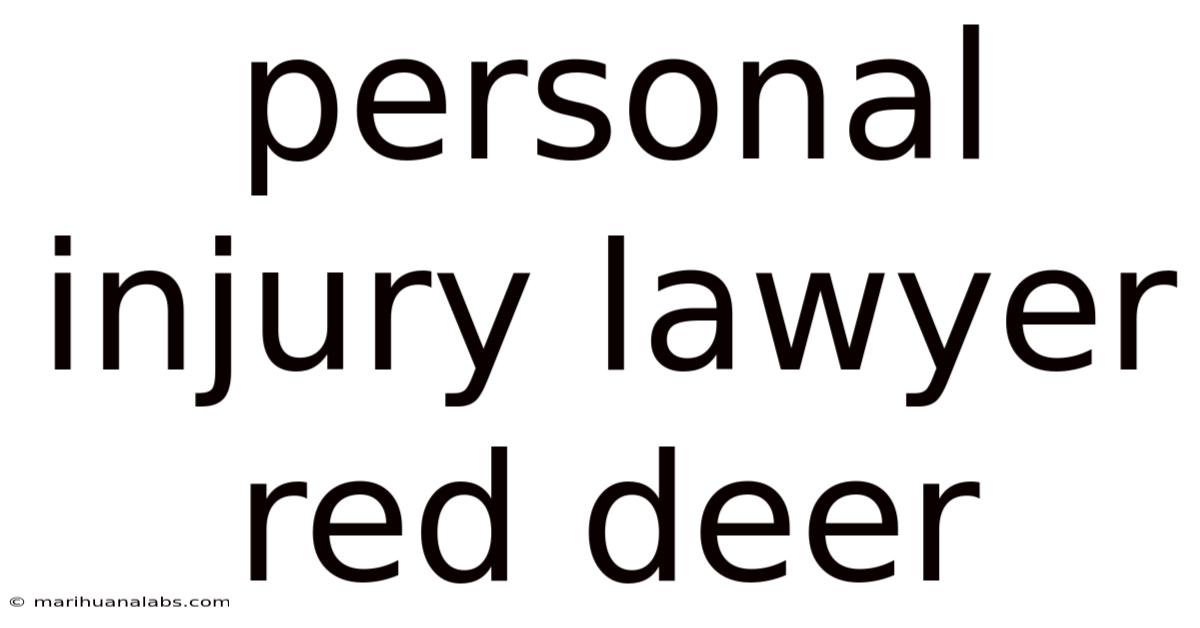 Personal Injury Lawyer Red Deer