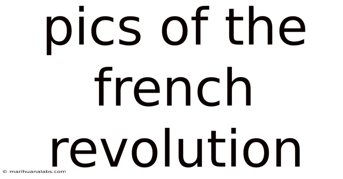 Pics Of The French Revolution