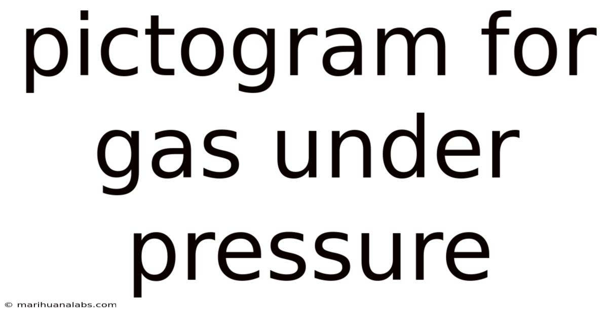Pictogram For Gas Under Pressure