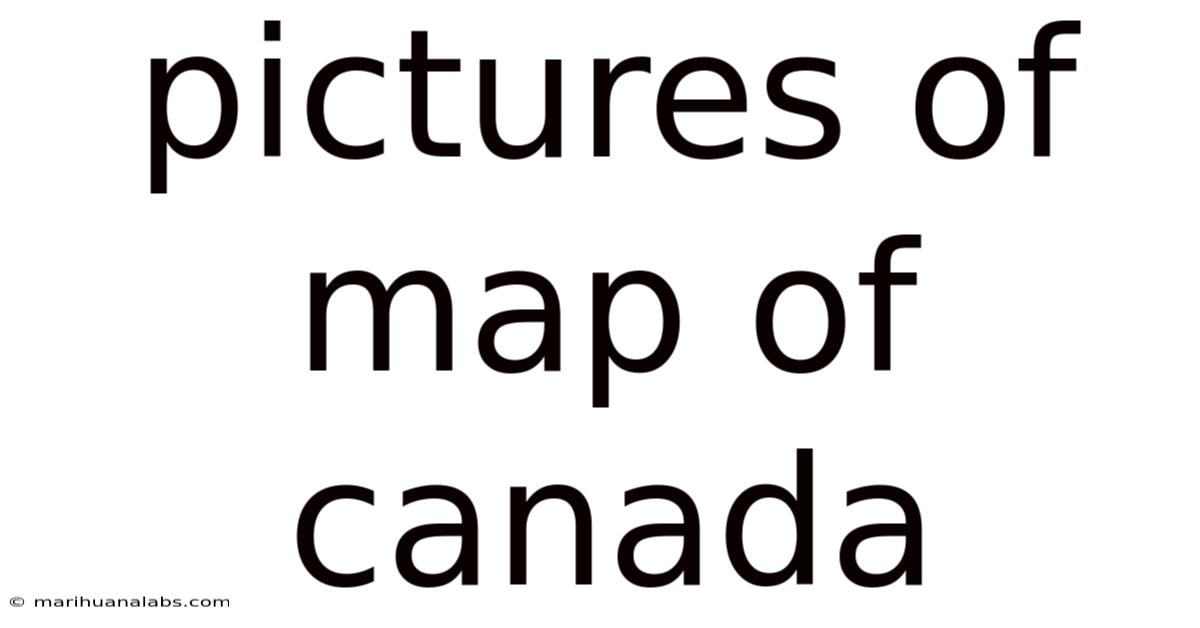Pictures Of Map Of Canada