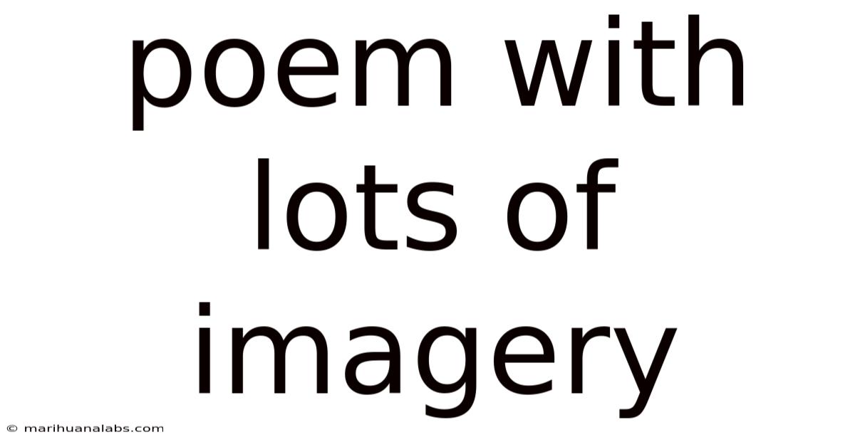 Poem With Lots Of Imagery