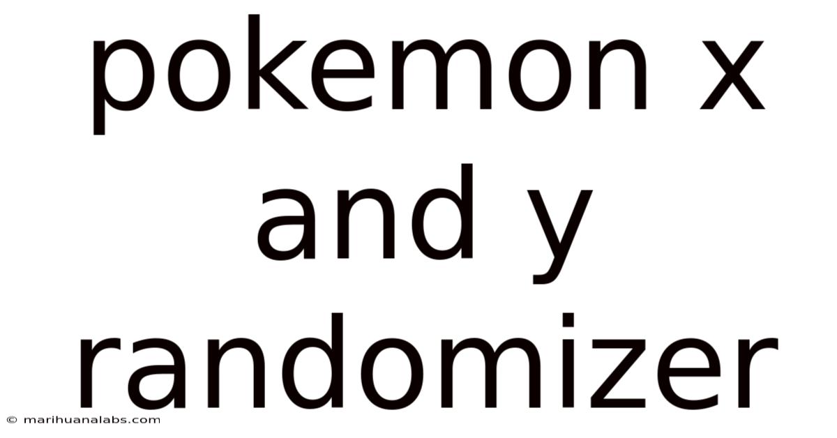Pokemon X And Y Randomizer