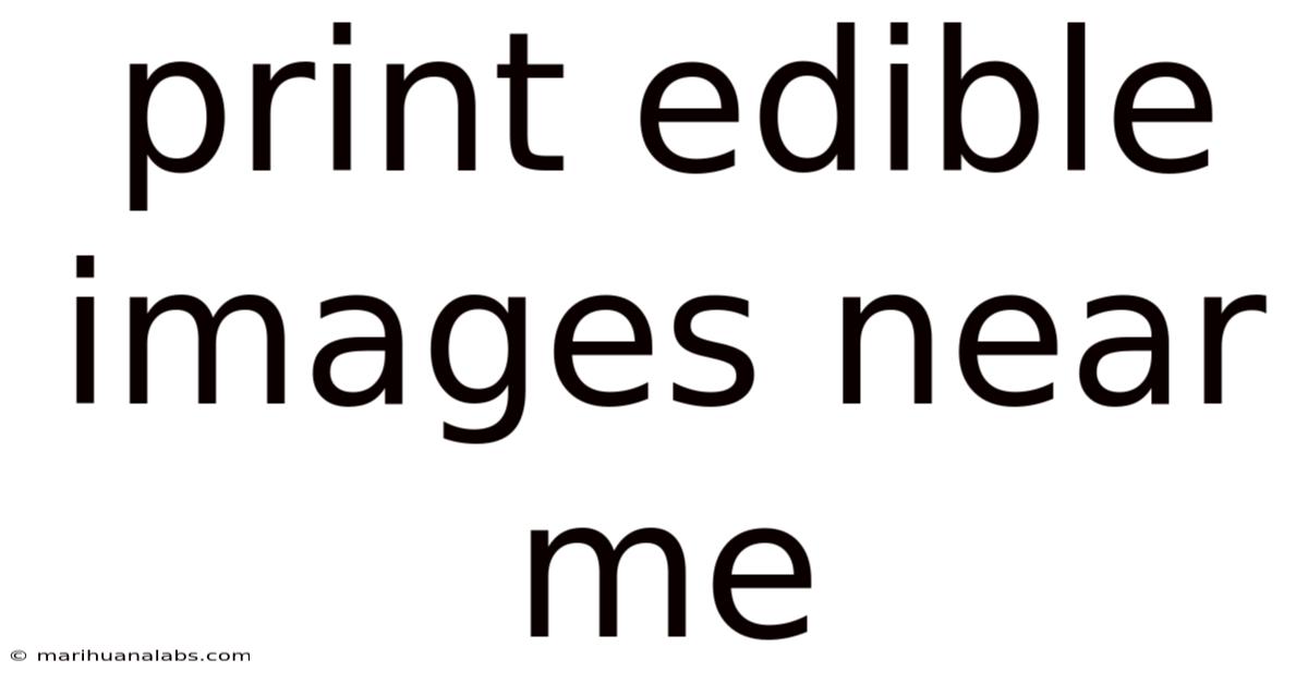 Print Edible Images Near Me