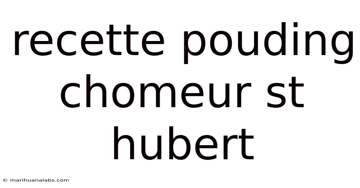 Recette Pouding Chomeur St Hubert