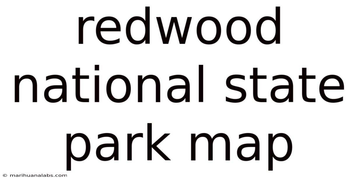 Redwood National State Park Map