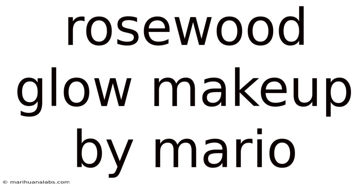 Rosewood Glow Makeup By Mario