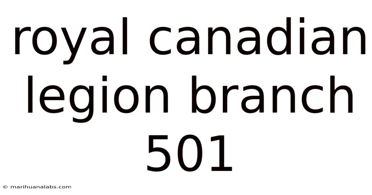 Royal Canadian Legion Branch 501