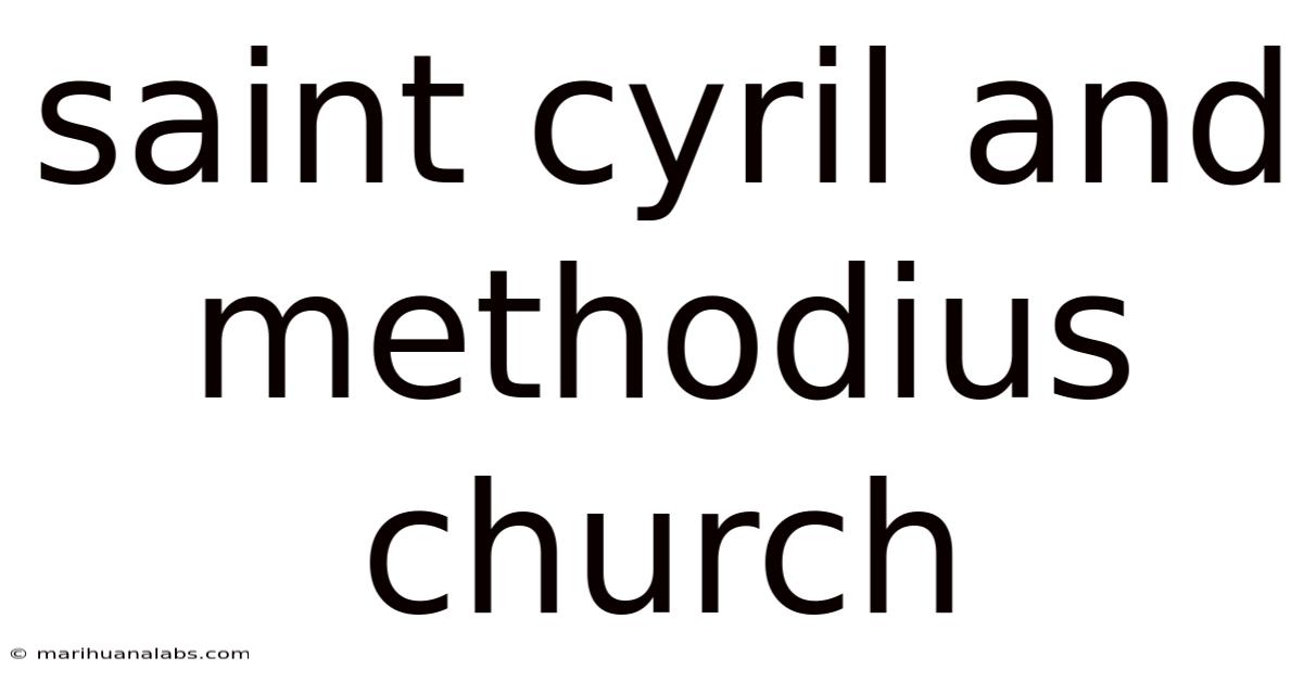 Saint Cyril And Methodius Church