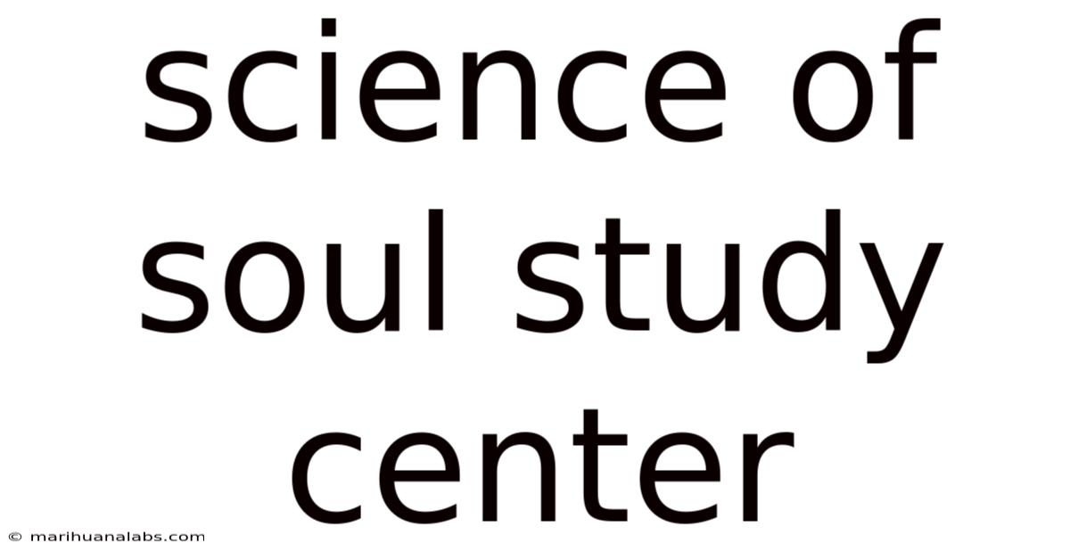 Science Of Soul Study Center