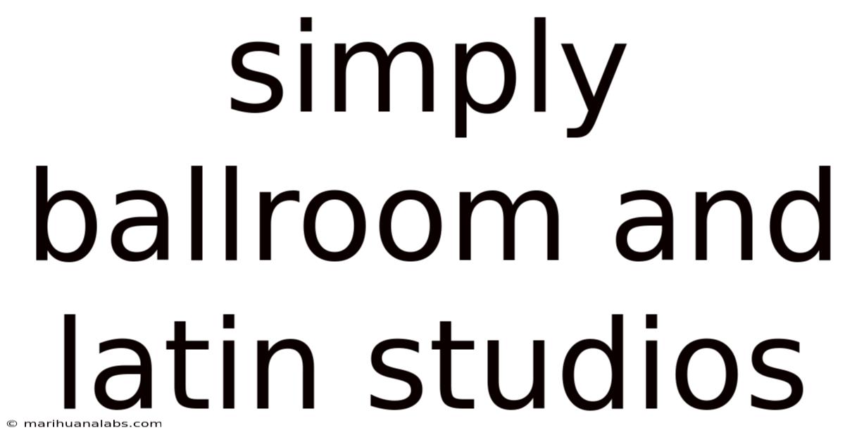 Simply Ballroom And Latin Studios