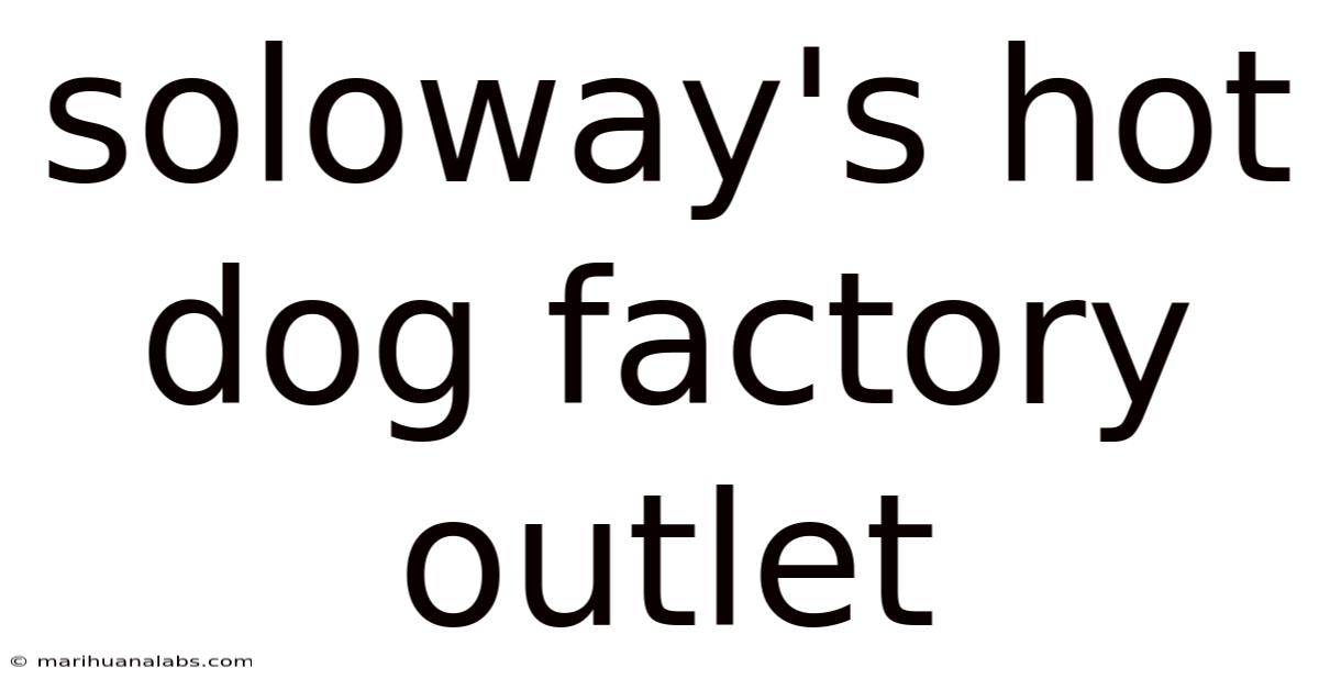 Soloway's Hot Dog Factory Outlet