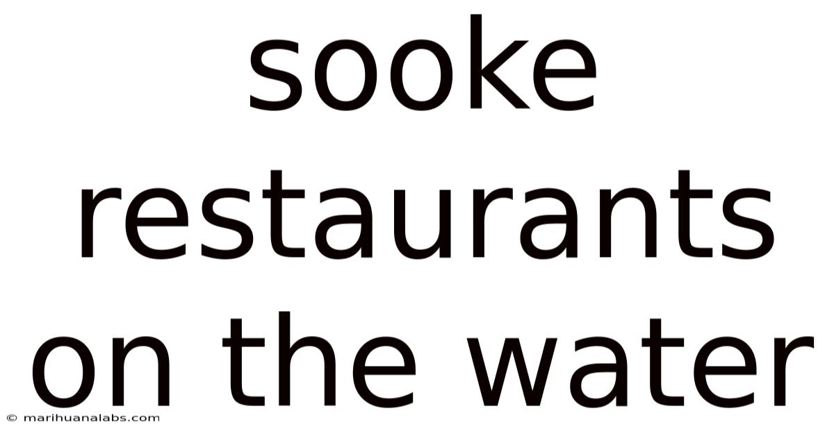 Sooke Restaurants On The Water