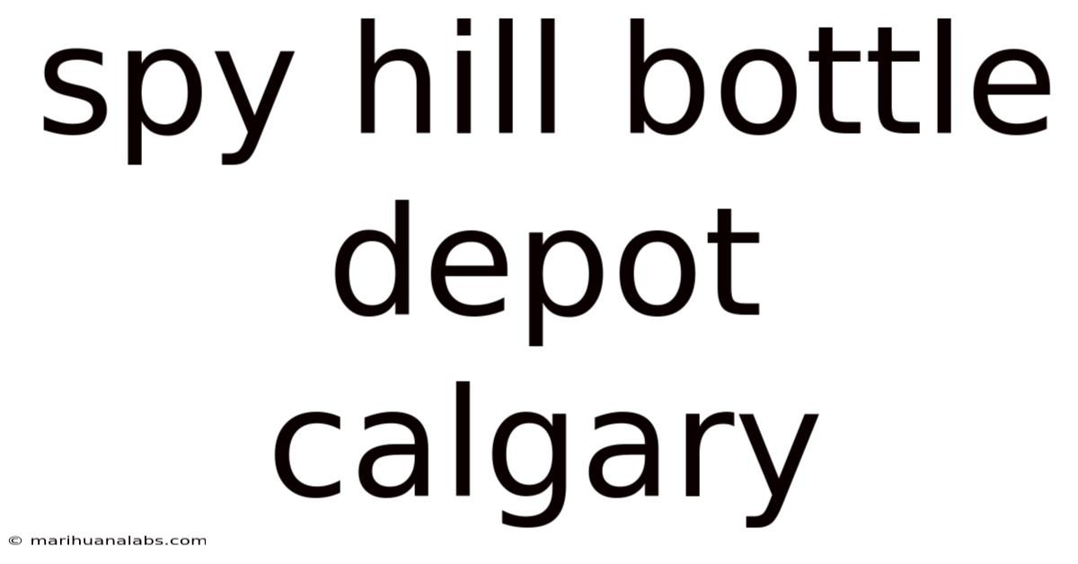 Spy Hill Bottle Depot Calgary