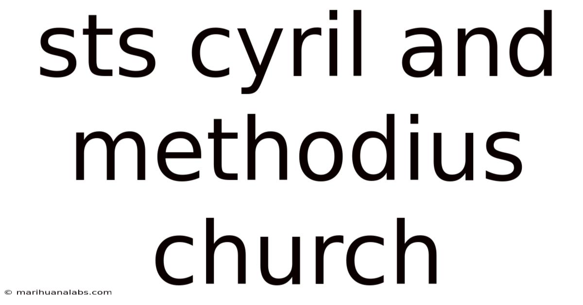 Sts Cyril And Methodius Church