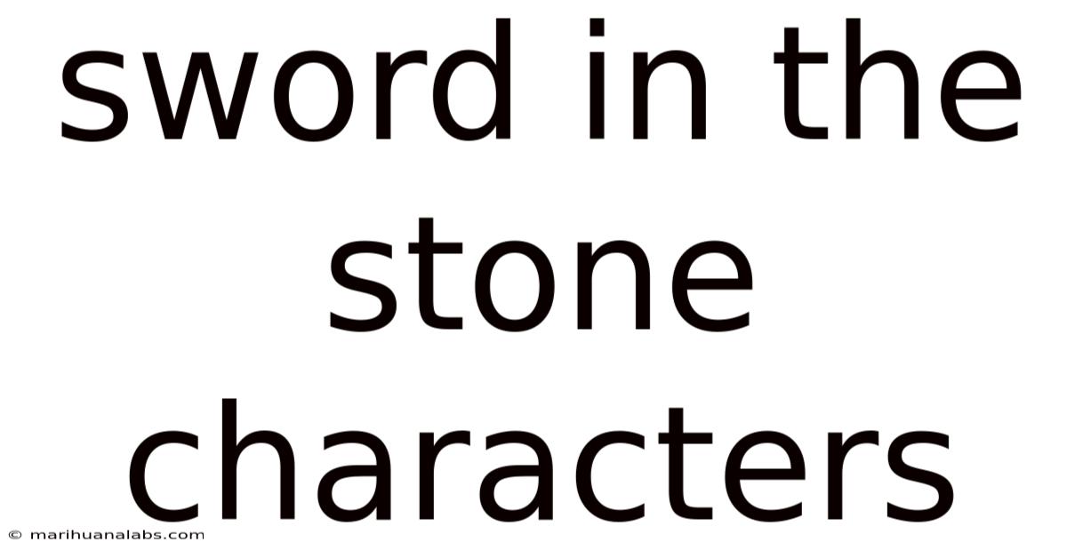 Sword In The Stone Characters
