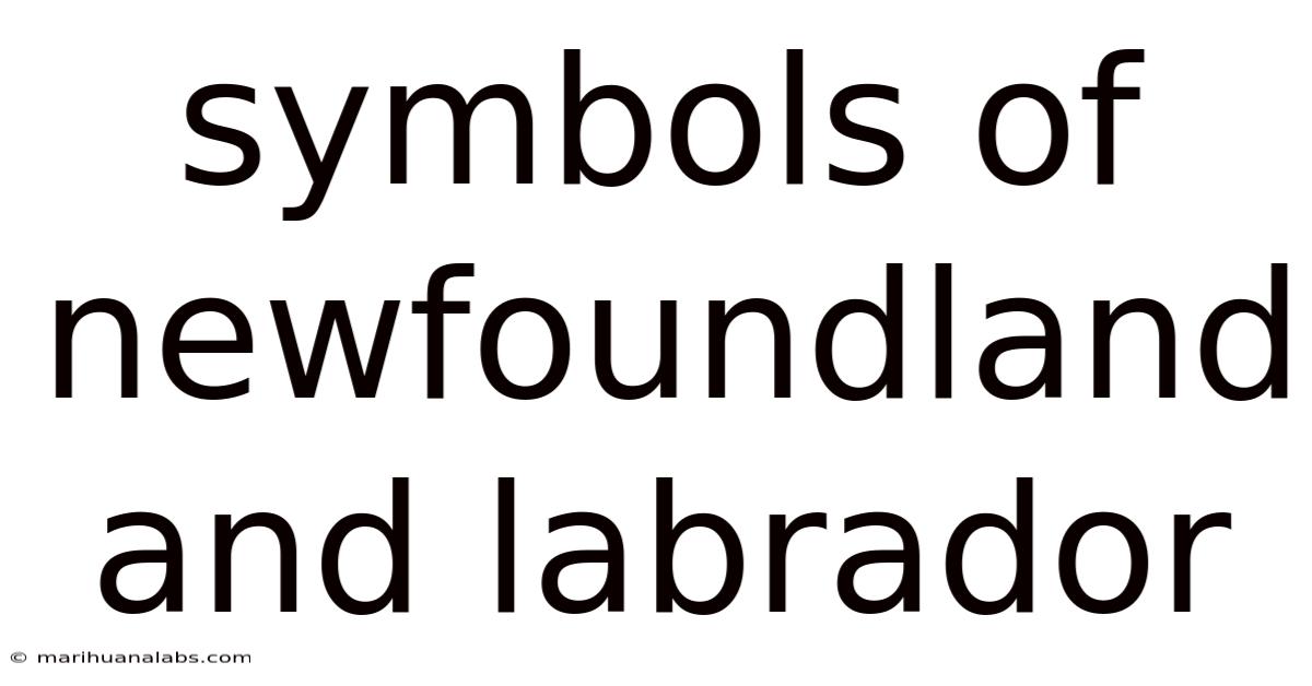 Symbols Of Newfoundland And Labrador