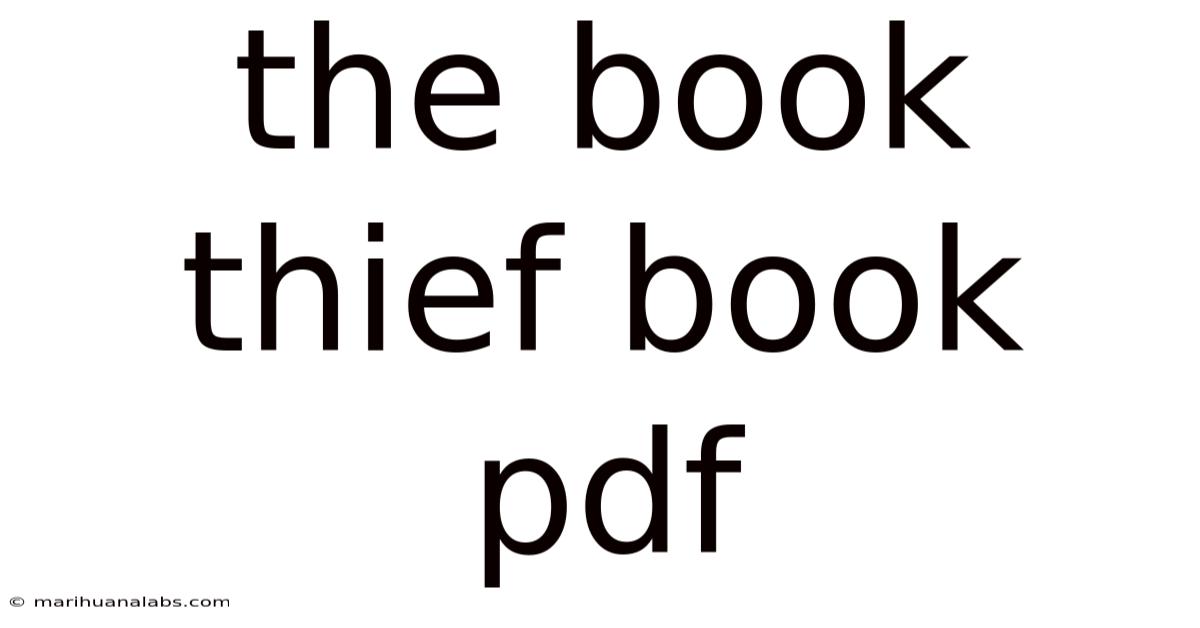 The Book Thief Book Pdf