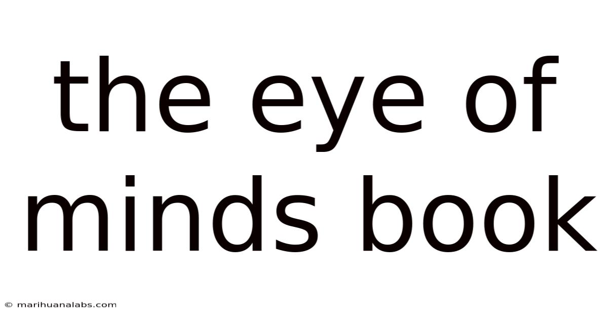 The Eye Of Minds Book