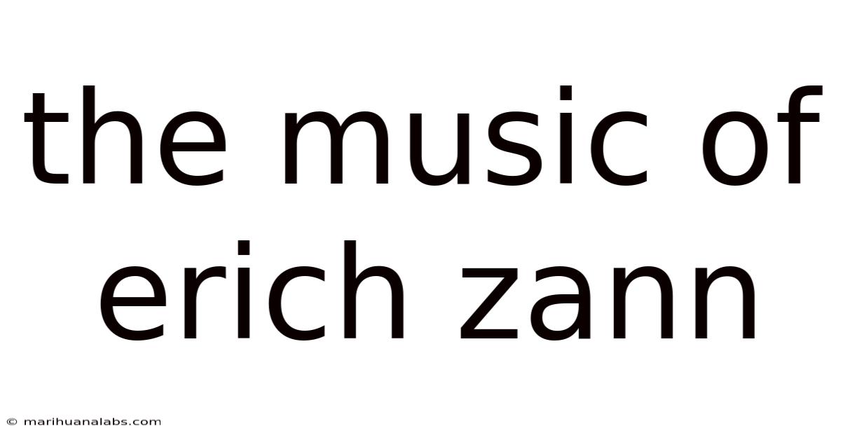 The Music Of Erich Zann