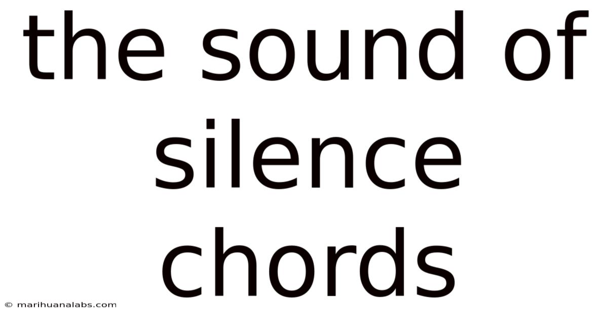 The Sound Of Silence Chords