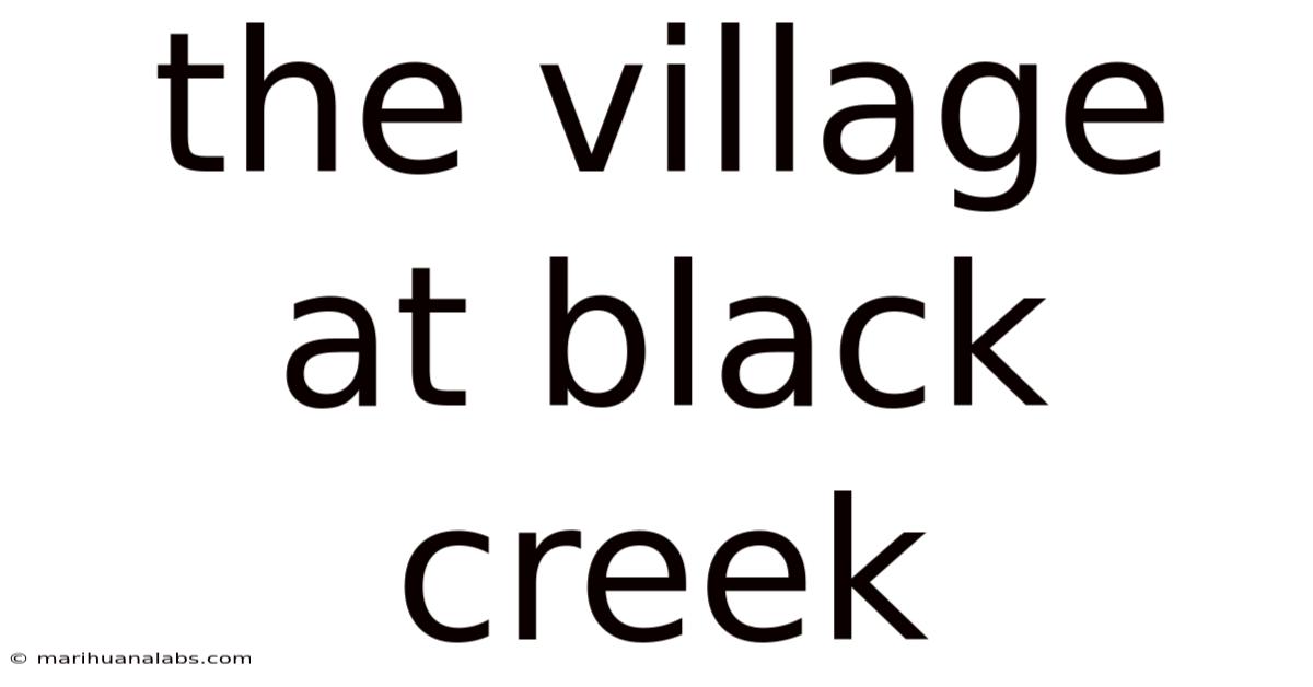 The Village At Black Creek