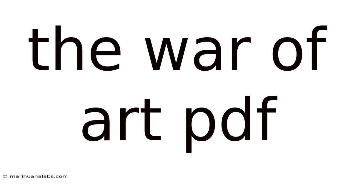 The War Of Art Pdf