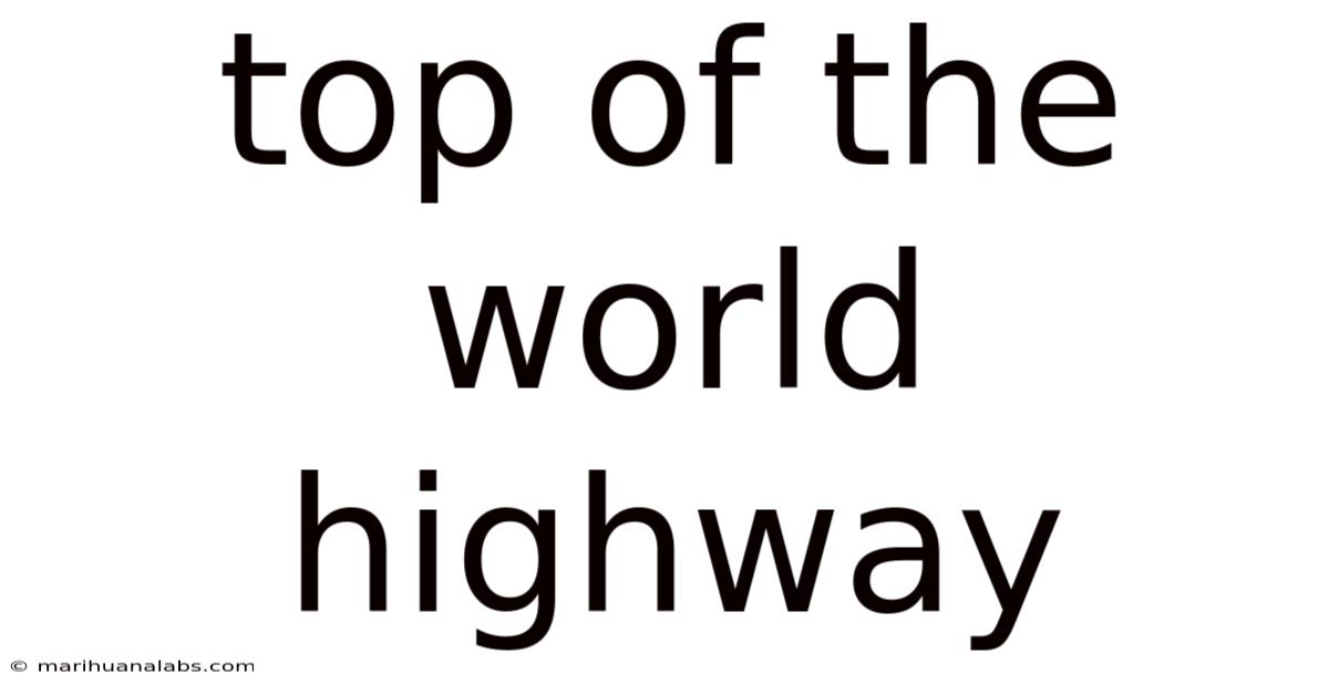 Top Of The World Highway