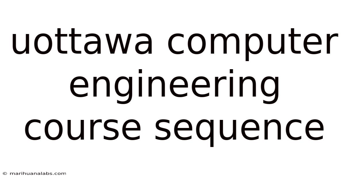 Uottawa Computer Engineering Course Sequence