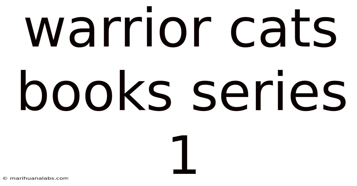 Warrior Cats Books Series 1
