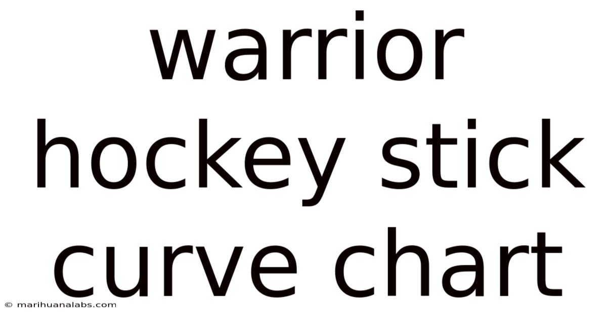 Warrior Hockey Stick Curve Chart