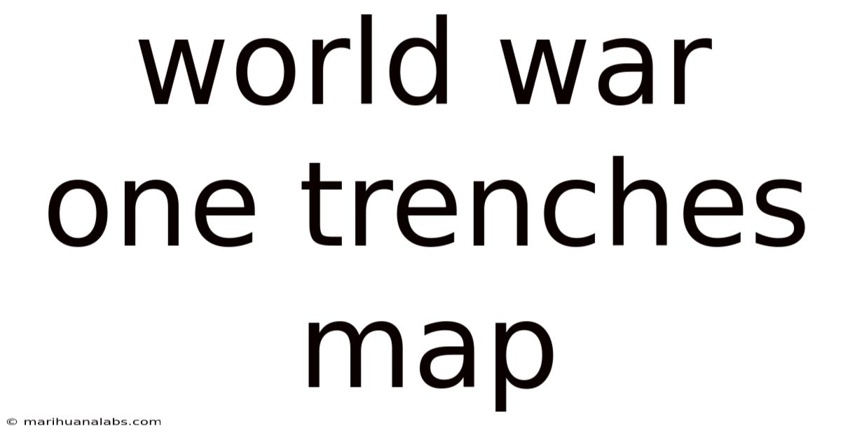 World War One Trenches Map
